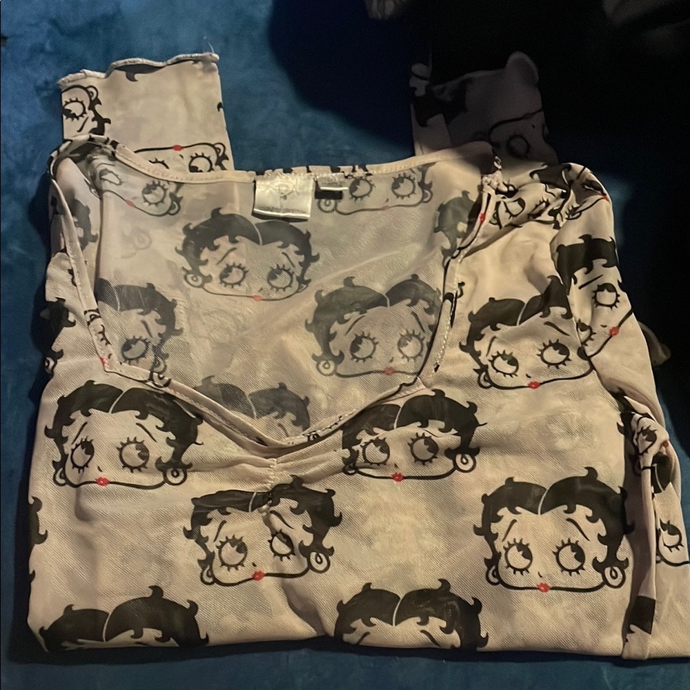 Cartoon Character Print Top